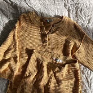 Free People Hailee Set in Sunshine Yellow